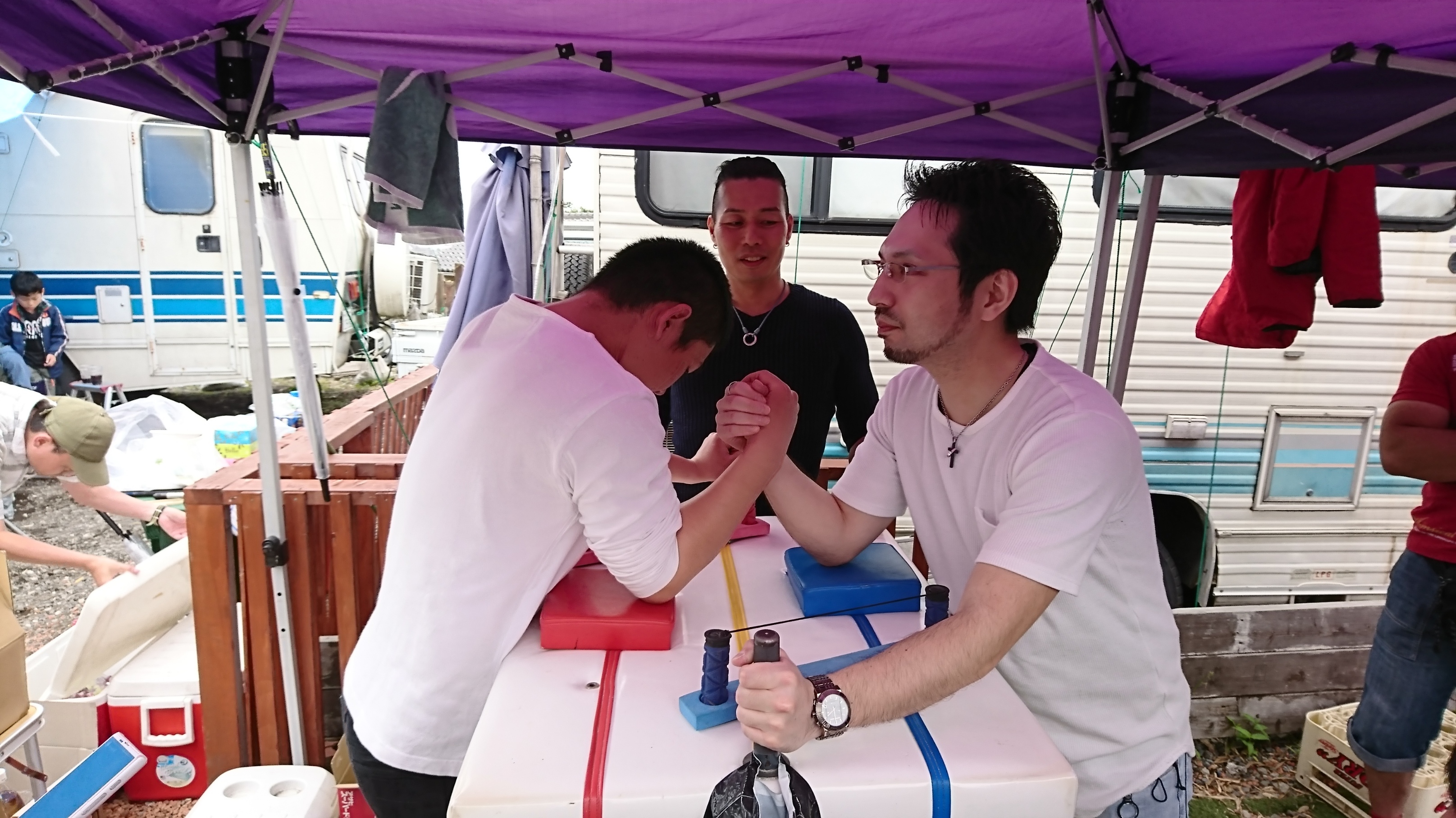 川崎アームレスリング体験ブース