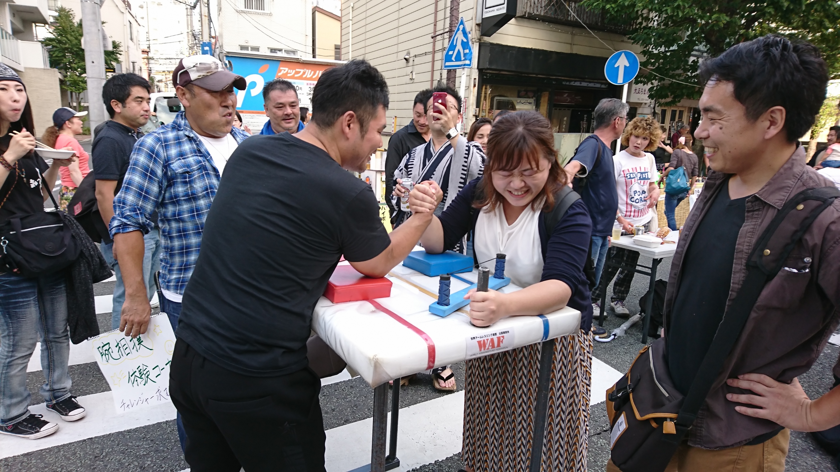 神奈川アームレスリング体験ブース