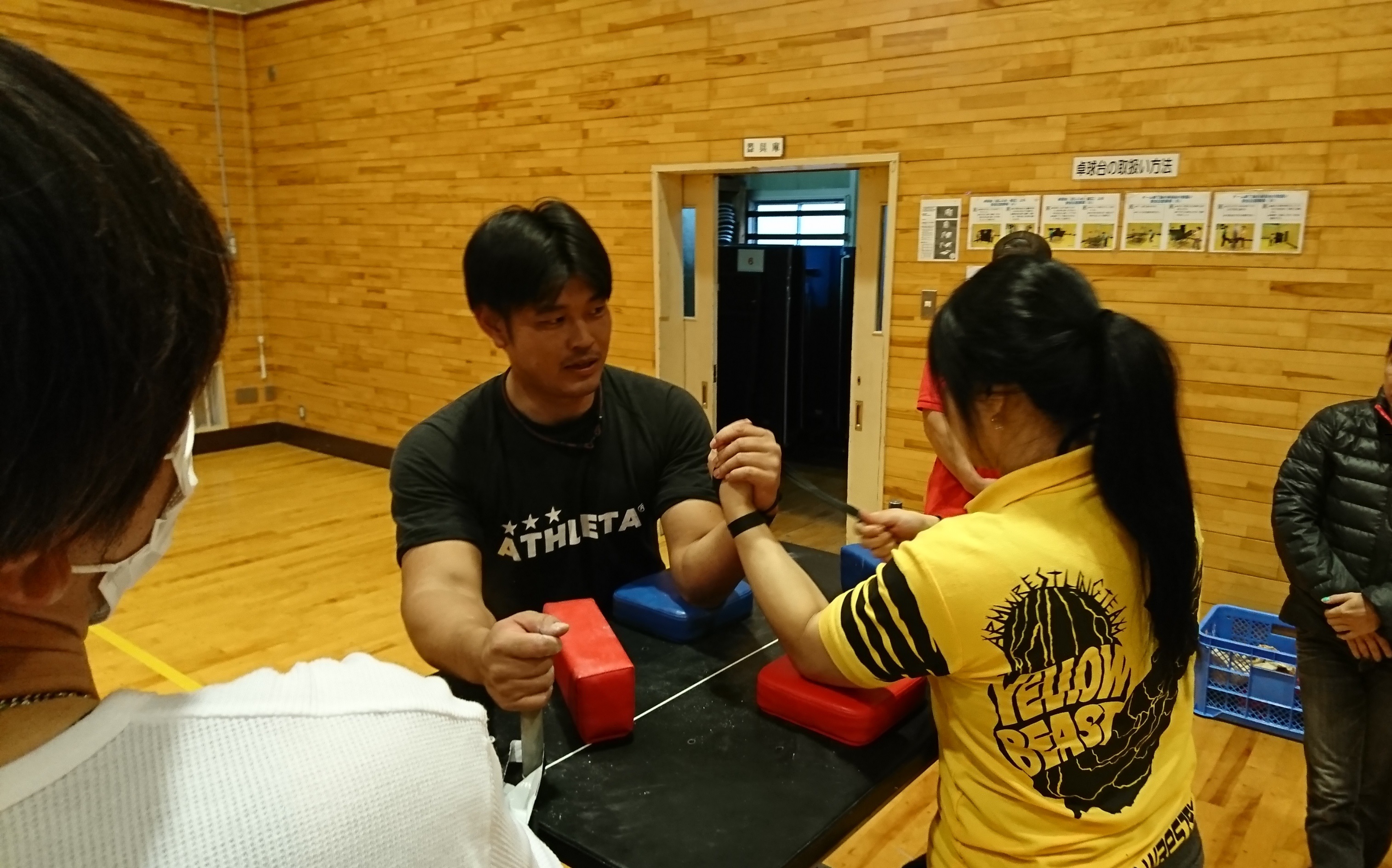 神奈川腕相撲大会の練習
